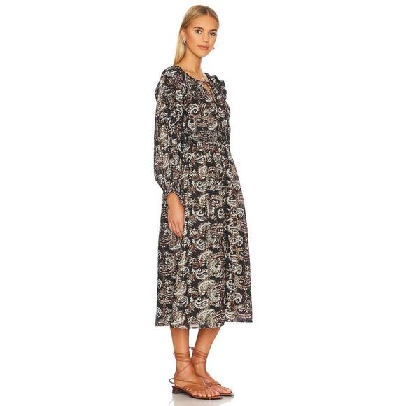 Cleobella Corrine Midi Dress in Avalon Block Print Sz XS - Picture 1 of 8